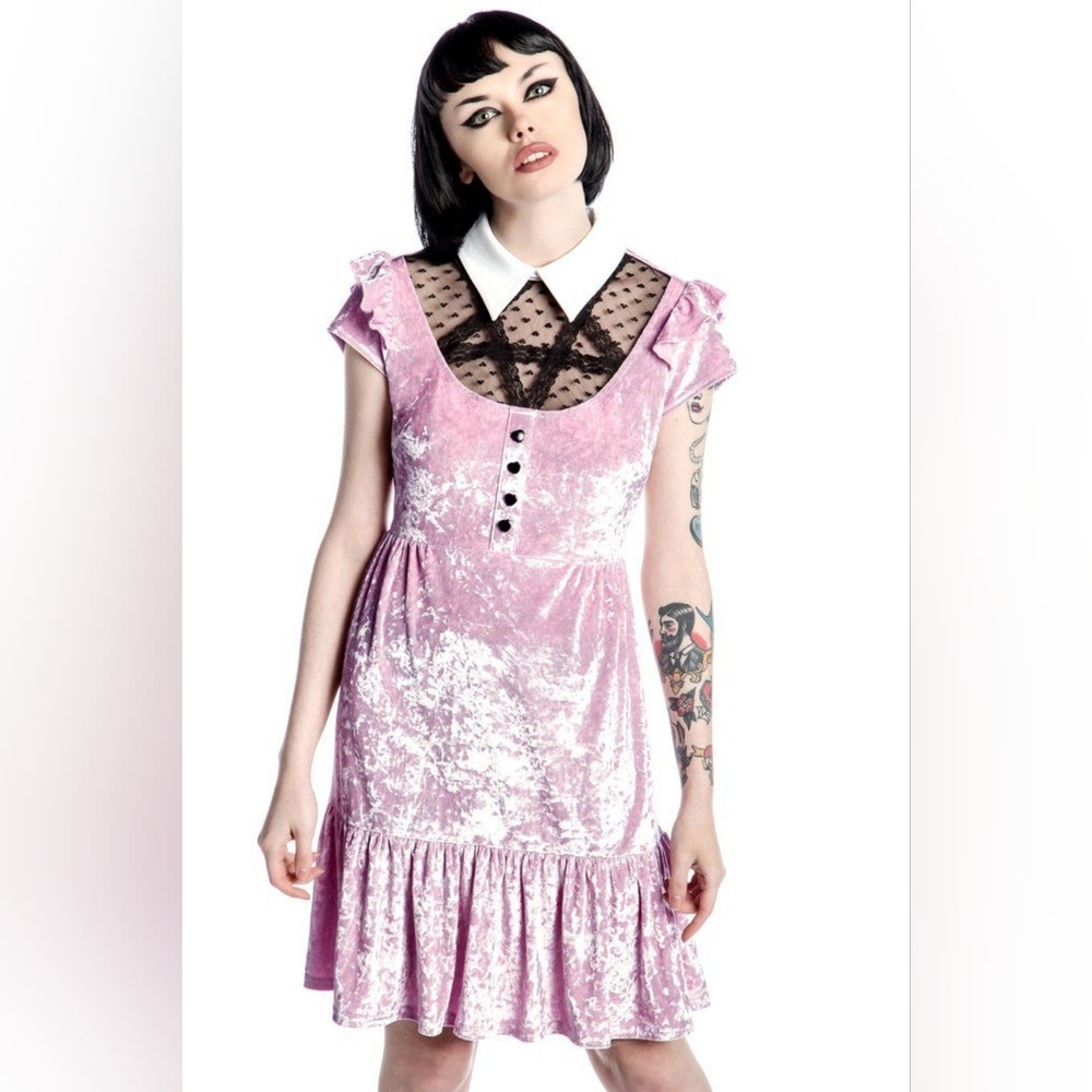 Old deadstock killstar velvet baby doll dress
